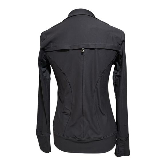 PN Jone Black Women's Sports Jacket Long Sleeve Size 8/Medium Zipper Pockets - Picture 2 of 15